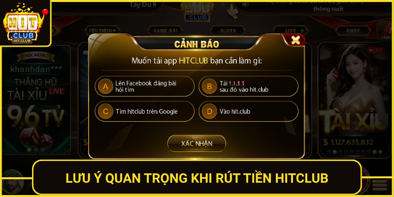 Rút Tiền HitClub – Nhanh Gọn, An Toàn, Không Lo Chờ Đợi 3 Luu Y Quan Trong Khi Rut Tien Hitclub